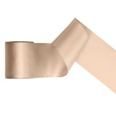 Satin Ribbon, peach, 100mm/25m
