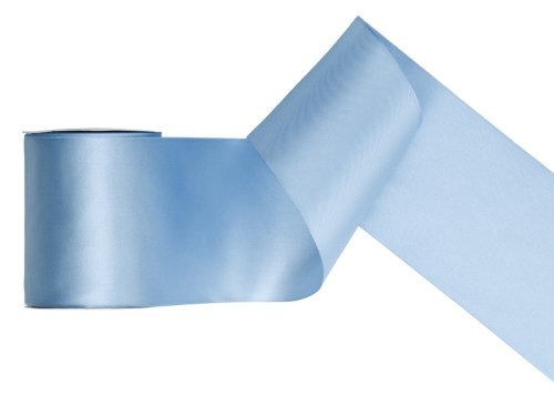 Satin Ribbon, misty blue, 100mm/25m Satin Ribbon, misty blue, 100mm/25m