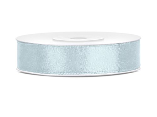 Satin Ribbon, light misty blue, 12mm/25m (1 pc. / 25 lm)