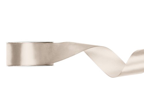 Satin Ribbon, off-white, 25mm/25m Satin Ribbon, off-white, 25mm/25m