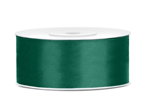 Satin Ribbon, bottle green, 25mm/25m (1 pc. / 25 lm) Satin Ribbon, bottle green, 25mm/25m (1 pc. / 25 lm)