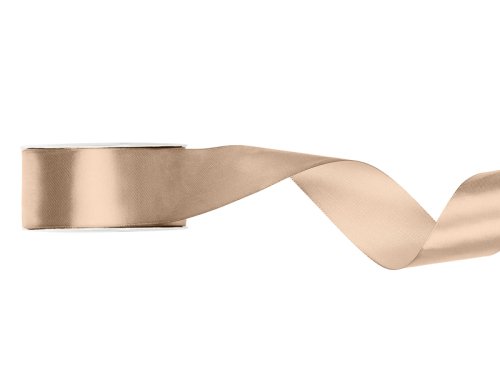 Satin Ribbon, peach, 25mm/25m Satin Ribbon, peach, 25mm/25m