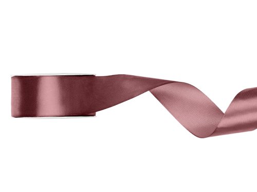 Satin Ribbon, dark dusty rose, 25mm/25m Satin Ribbon, dark dusty rose, 25mm/25m
