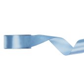 Satin Ribbon, misty blue, 25mm/25m