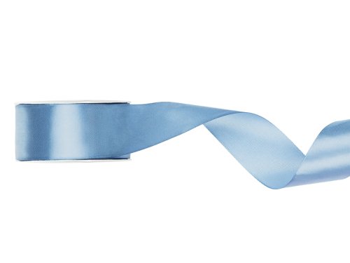 Satin Ribbon, misty blue, 25mm/25m