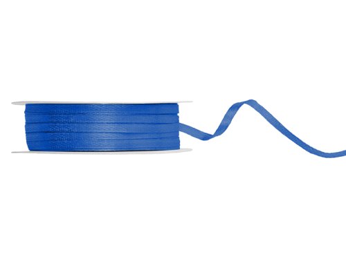 Satin Ribbon, royal blue, 3mm/50m Satin Ribbon, royal blue, 3mm/50m