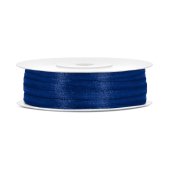 Satin Ribbon, navy blue, 3mm/50m