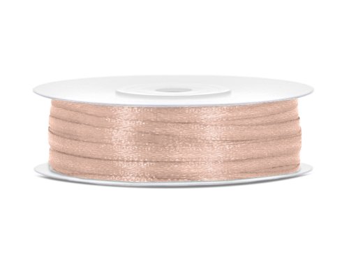 Satin Ribbon, light peach, 3mm/50m Satin Ribbon, light peach, 3mm/50m