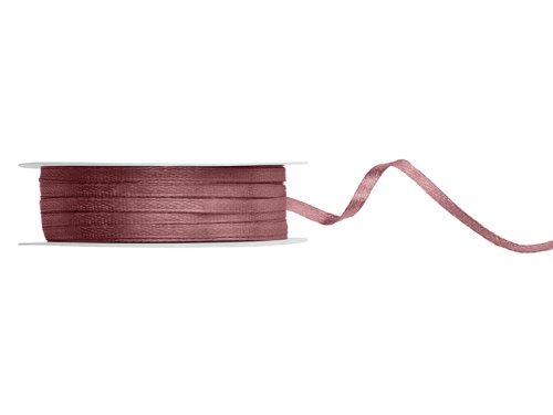Satin Ribbon, dark dusty rose, 3mm/50m