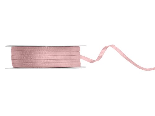 Satin Ribbon, light dusty rose, 3mm/50m Satin Ribbon, light dusty rose, 3mm/50m