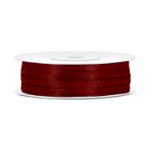 Satin Ribbon, deep red, 3mm/50m