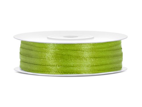 Satin Ribbon, green apple, 3mm/50m Satin Ribbon, green apple, 3mm/50m