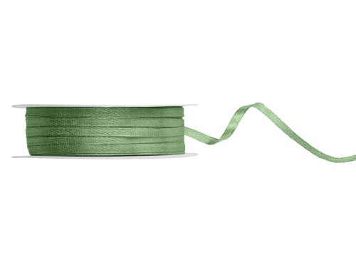Satin Ribbon, sage, 3mm/50m Satin Ribbon, sage, 3mm/50m