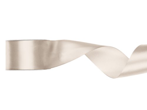 Satin Ribbon, off-white, 50mm/25m Satin Ribbon, off-white, 50mm/25m