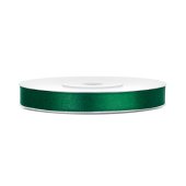 Satin Ribbon, bottle green, 6mm/25m