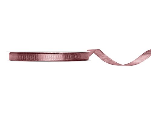 Satin Ribbon, dark dusty rose, 6mm/25m Satin Ribbon, dark dusty rose, 6mm/25m