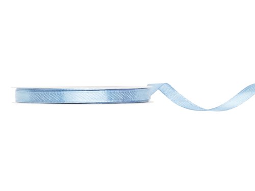 Satin Ribbon, light misty blue, 6mm/25m Satin Ribbon, light misty blue, 6mm/25m