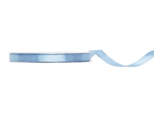 Satin Ribbon, misty blue, 6mm/25m Satin Ribbon, misty blue, 6mm/25m