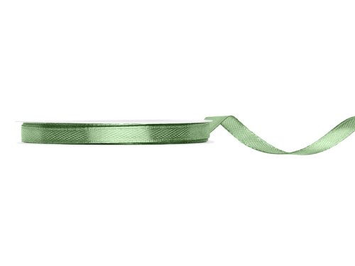 Satin Ribbon, sage, 6mm/25m Satin Ribbon, sage, 6mm/25m