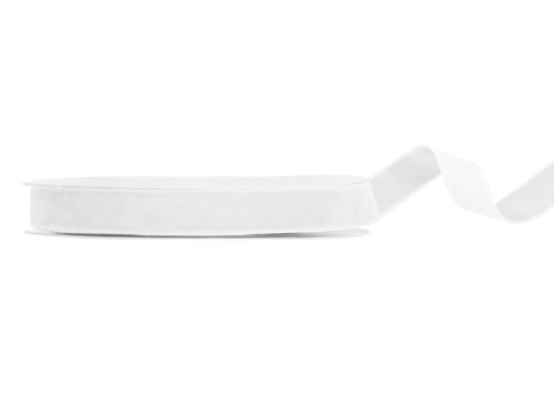 Velour ribbon, white, 15mm/10m Velour ribbon, white, 15mm/10m