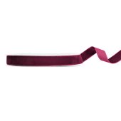 Velour ribbon, purple, 15mm/10m