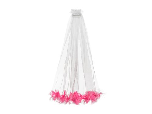 Fringe veil, pink, 69cm Fringe veil, pink, 69cm