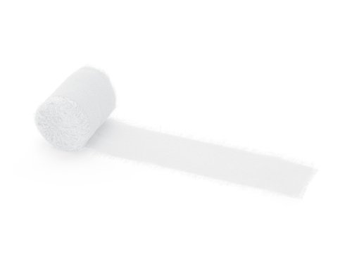 Chiffon ribbon, white, 40mm/5m (1 pkt / 3 pc.) Chiffon ribbon, white, 40mm/5m (1 pkt / 3 pc.)