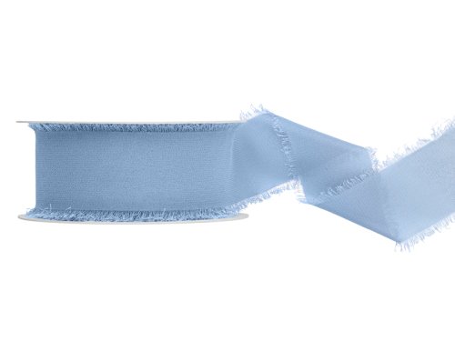 Chiffon ribbon, blue, 40mm/10m
