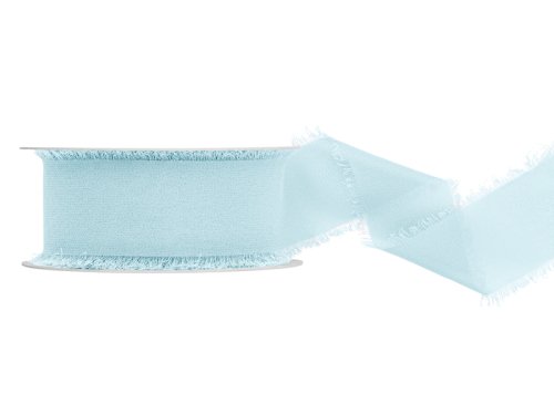 Chiffon ribbon,  light sky-blue, 40mm/10m