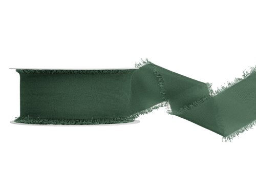 Chiffon ribbon, bottle green, 40mm/10m