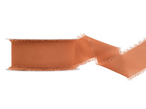 Chiffon ribbon, copper, 40mm/10m Chiffon ribbon, copper, 40mm/10m