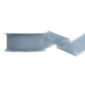 Chiffon ribbon, light misty blue, 40mm/10m