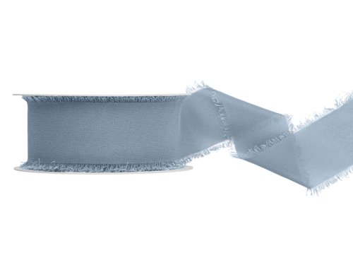 Chiffon ribbon, light misty blue, 40mm/10m Chiffon ribbon, light misty blue, 40mm/10m
