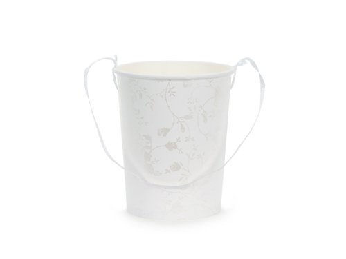 Bucket for flower petals, height approx. 13 cm, white Bucket for flower petals, height approx. 13 cm, white