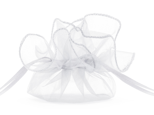 Organza pouches, white, 25cm (1 pkt / 10 pc.) Organza pouches, white, 25cm (1 pkt / 10 pc.)
