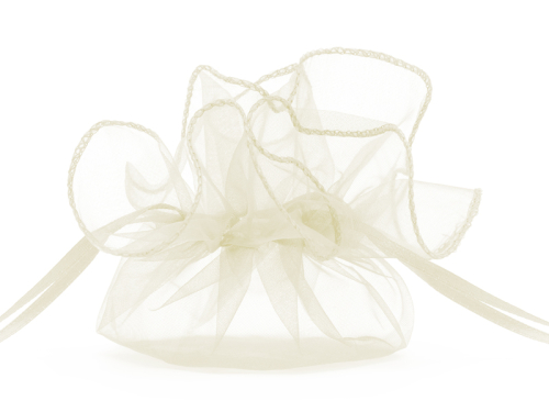 Organza pouches, cream, 25cm (1 pkt / 10 pc.) Organza pouches, cream, 25cm (1 pkt / 10 pc.)