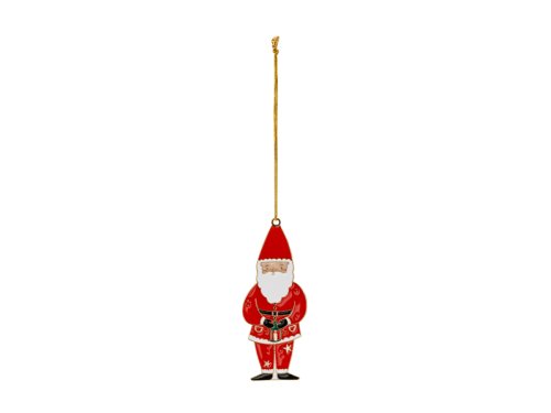 Metal hanging decoration Santa, 10x4 cm, mix Metal hanging decoration Santa, 10x4 cm, mix