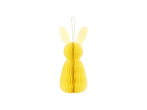 Paper decoration honeycomb Bunny, yellow, 30 cm Paper decoration honeycomb Bunny, yellow, 30 cm