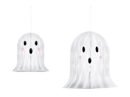 Paper Ghost Decorations, white, 20-30cm (1 pkt / 2 pc.) Paper Ghost Decorations, white, 20-30cm (1 pkt / 2 pc.)