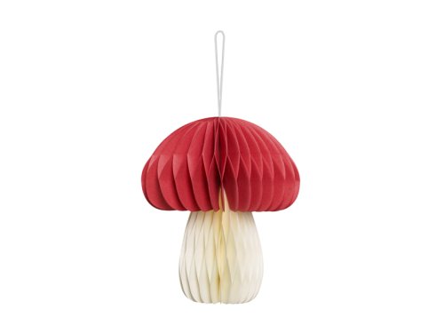 Honeycomb paper decoration Mushroom, 12.5 cm, mix Honeycomb paper decoration Mushroom, 12.5 cm, mix