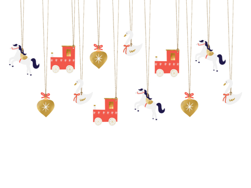 Gift tags Choo Choo, mix (1 pkt / 12 pc.) Gift tags Choo Choo, mix (1 pkt / 12 pc.)