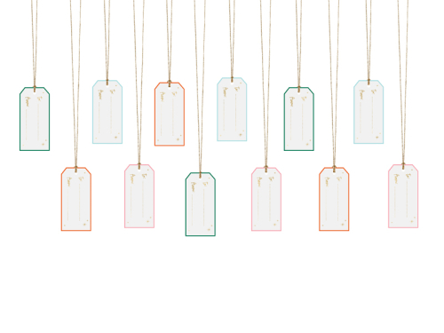 Gift tags, mix (1 pkt / 12 pc.) Gift tags, mix (1 pkt / 12 pc.)