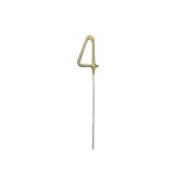 Sparkler Number 4, gold, 15 cm