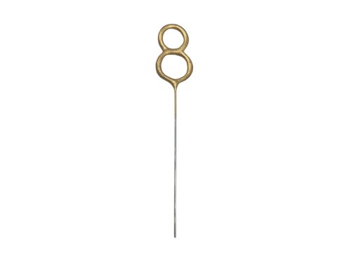 Sparkler Number 8, gold, 15 cm Sparkler Number 8, gold, 15 cm