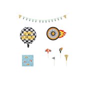 Foil balloons set - Cars, mix (1 pkt / 25 pc.)
