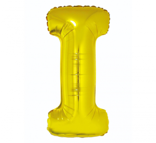 Folija balons "Burts I" , zelts, 85 cm Folija balons "Burts I" , zelts, 85 cm
