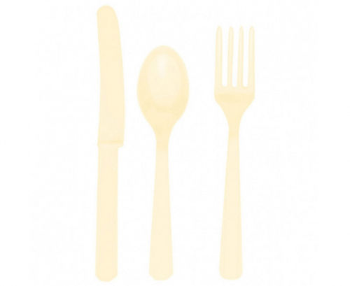 Set 24 pcs. cutlery cream (8 spoons, 8 knives, 8 forks) Set 24 pcs. cutlery cream (8 spoons, 8 knives, 8 forks)
