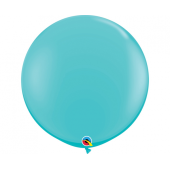 Balloon QL 36 inches, pastel turquoise-blue / 2 pcs.