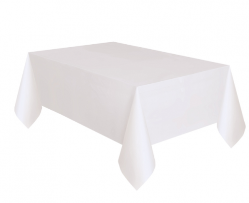 Table Cover White size 137x275 cm