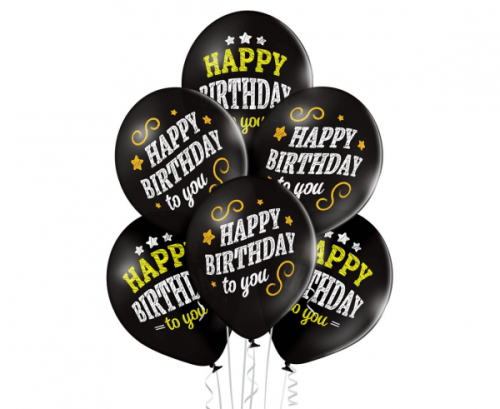 D11 balloons Happy Birthday 2C2S / 6 pcs.